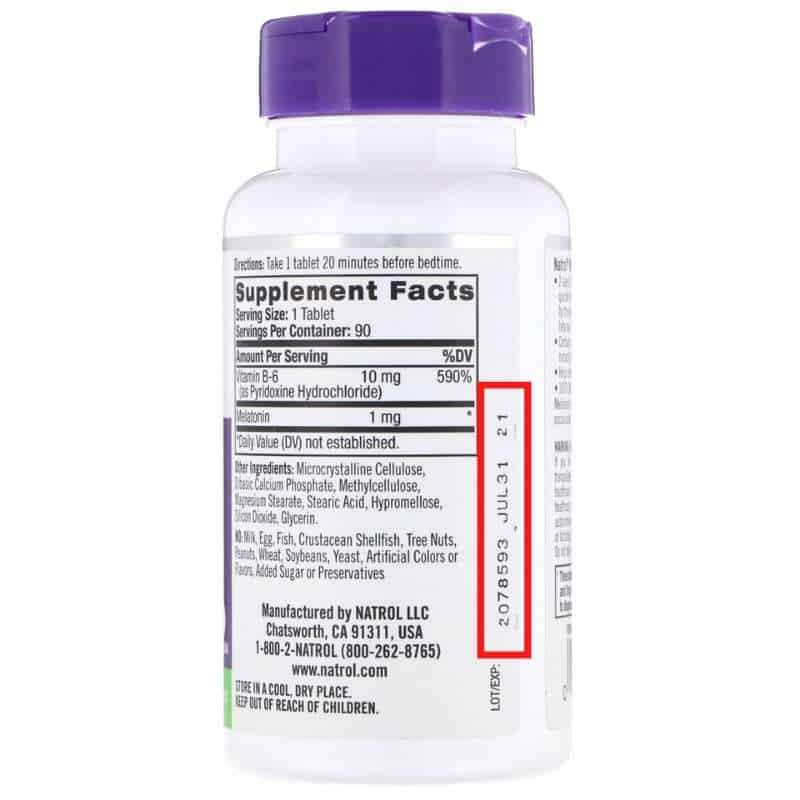 How to Find the Expriration-Date on Melationin Bottle