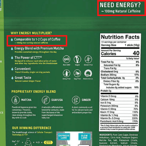 Liquid IV Energy Caffeine Content