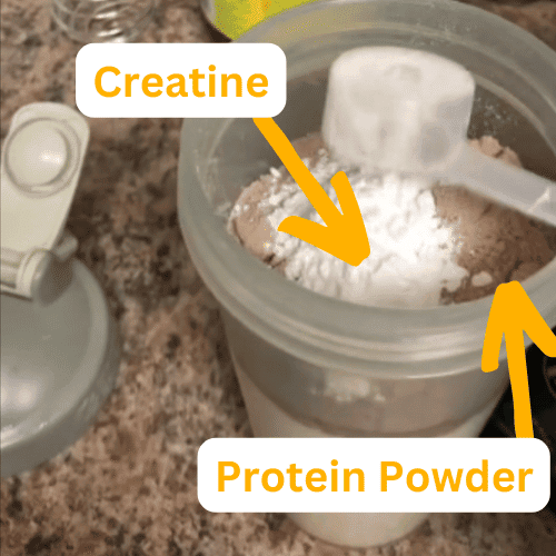 Protein and Creatine Mixed Shake